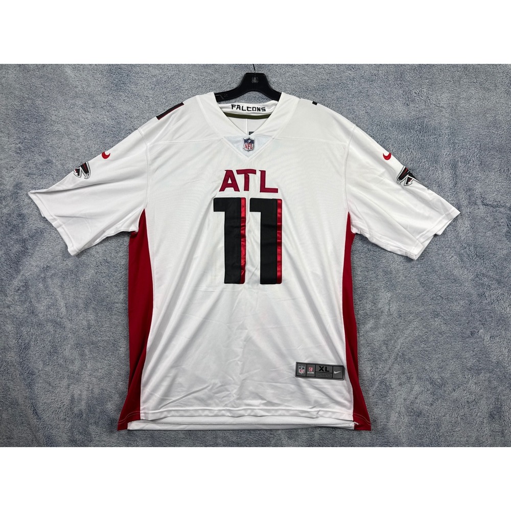 Nike Mens XL White Atlanta Falcons Julio Jones 11 On Field Jersey